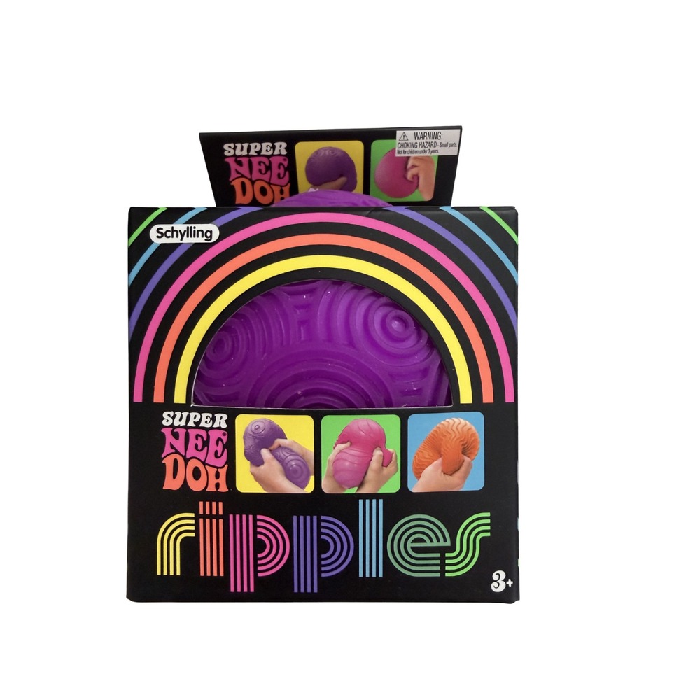 NeeDoh Fidget Toy Lot Schylling Nice Cube Ripples Fuzz Ball Squish Hot Dog 9pc - Picture 2 of 8